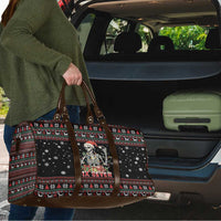 Six Seven Santa Skeleton Travel Bag Funny Christmas Skull - Wonder Print Shop