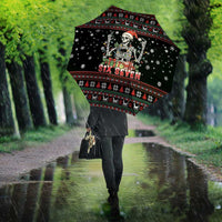 Six Seven Santa Skeleton Umbrella Funny Christmas Skull - Wonder Print Shop