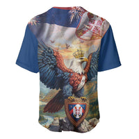 Serbia Eagle Statehood Day Baseball Jersey Only Unity Saves The Serbs - Wonder Print Shop