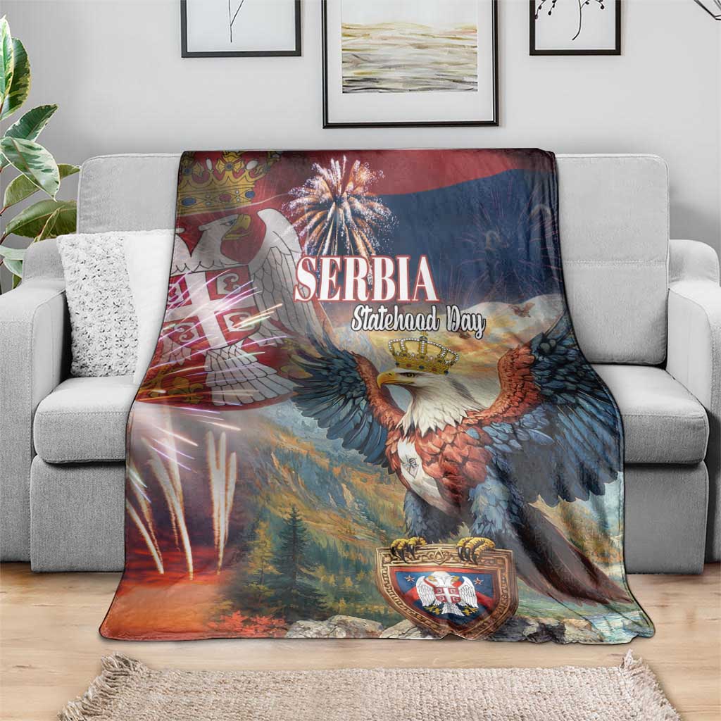 Serbia Eagle Statehood Day Blanket Only Unity Saves The Serbs