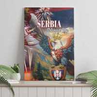 Serbia Eagle Statehood Day Canvas Wall Art Only Unity Saves The Serbs - Wonder Print Shop