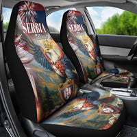 Serbia Eagle Statehood Day Car Seat Cover Only Unity Saves The Serbs - Wonder Print Shop
