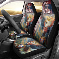 Serbia Eagle Statehood Day Car Seat Cover Only Unity Saves The Serbs - Wonder Print Shop
