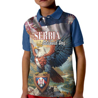 Serbia Eagle Statehood Day Kid Polo Shirt Only Unity Saves The Serbs - Wonder Print Shop
