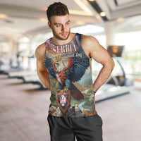Serbia Eagle Statehood Day Men Tank Top Only Unity Saves The Serbs - Wonder Print Shop