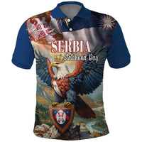 Serbia Eagle Statehood Day Polo Shirt Only Unity Saves The Serbs - Wonder Print Shop