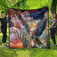 Serbia Eagle Statehood Day Quilt Only Unity Saves The Serbs - Wonder Print Shop