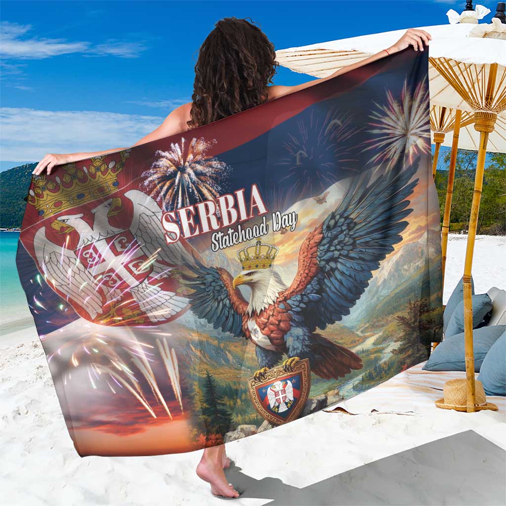 Serbia Eagle Statehood Day Sarong Only Unity Saves The Serbs - Wonder Print Shop