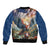 Serbia Eagle Statehood Day Sleeve Zip Bomber Jacket Only Unity Saves The Serbs - Wonder Print Shop