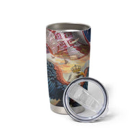 Serbia Eagle Statehood Day Tumbler Cup Only Unity Saves The Serbs - Wonder Print Shop