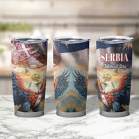 Serbia Eagle Statehood Day Tumbler Cup Only Unity Saves The Serbs - Wonder Print Shop