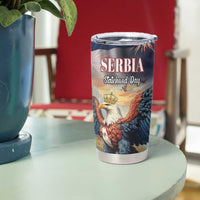 Serbia Eagle Statehood Day Tumbler Cup Only Unity Saves The Serbs - Wonder Print Shop