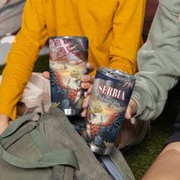 Serbia Eagle Statehood Day Tumbler Cup Only Unity Saves The Serbs - Wonder Print Shop