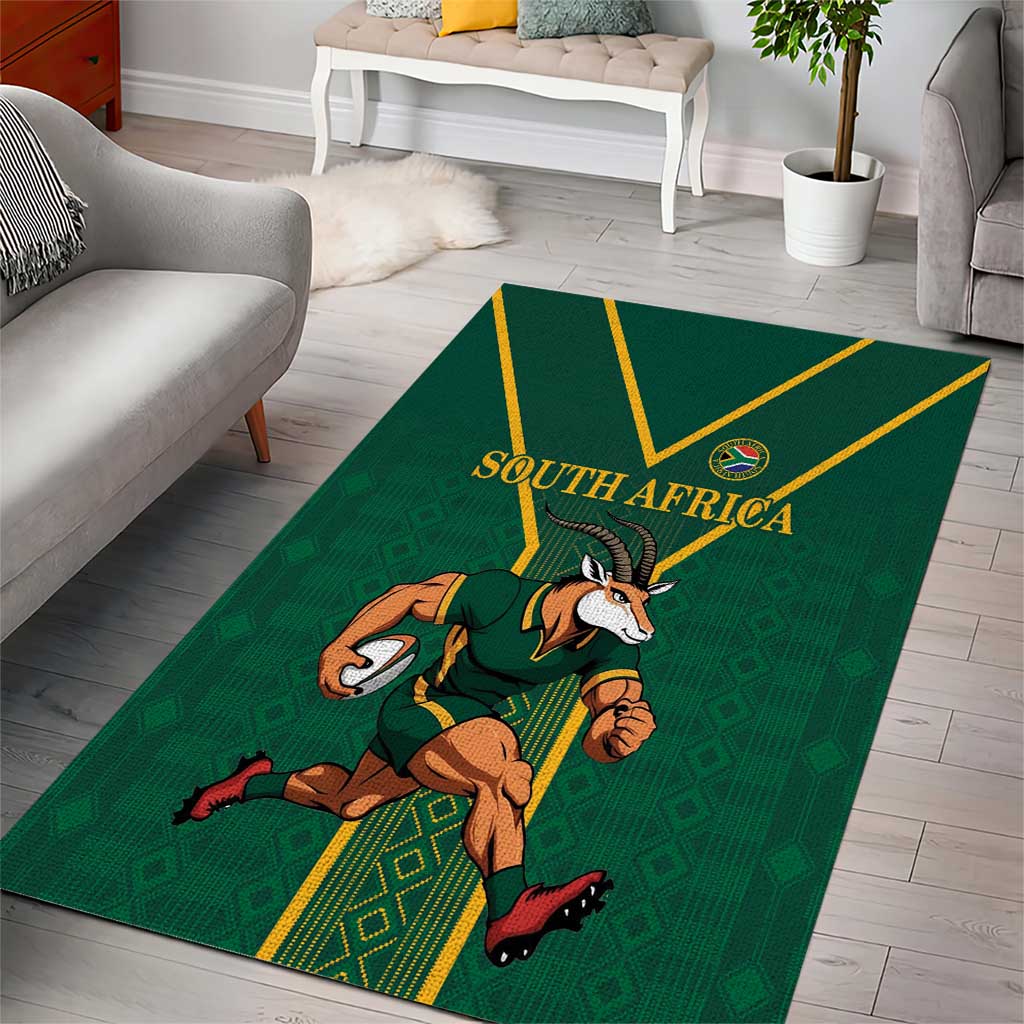 South Africa Rugby Area Rug Go Springboks - Wonder Print Shop