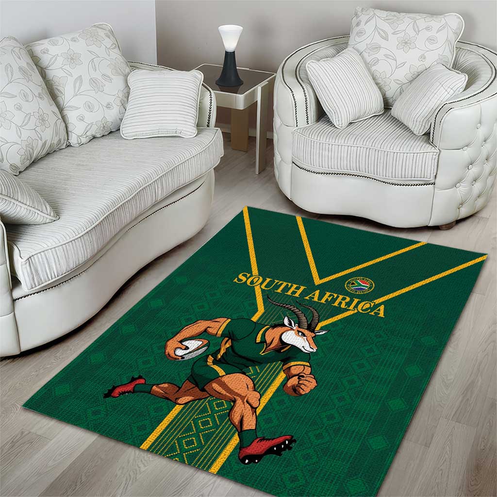 South Africa Rugby Area Rug Go Springboks - Wonder Print Shop