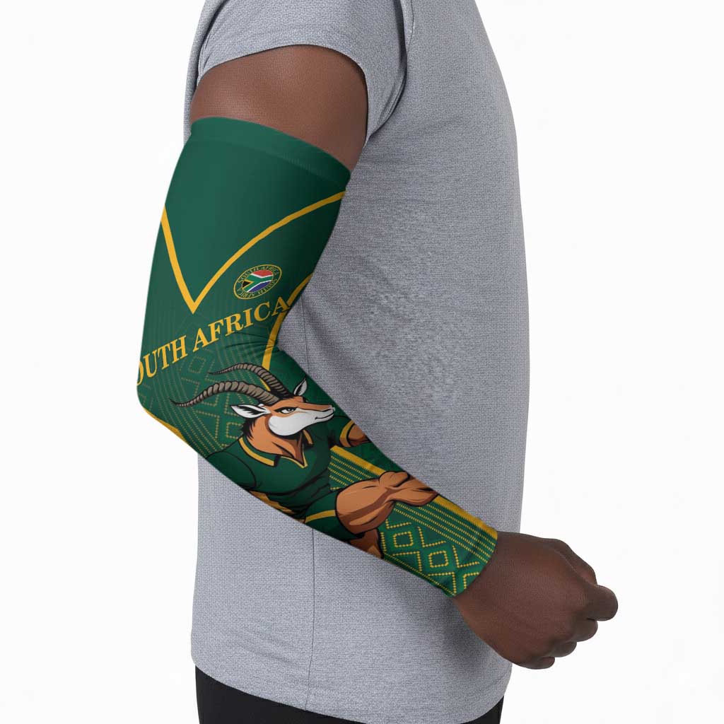 Custom South Africa Rugby Arm Sleeves Go Springboks - Wonder Print Shop