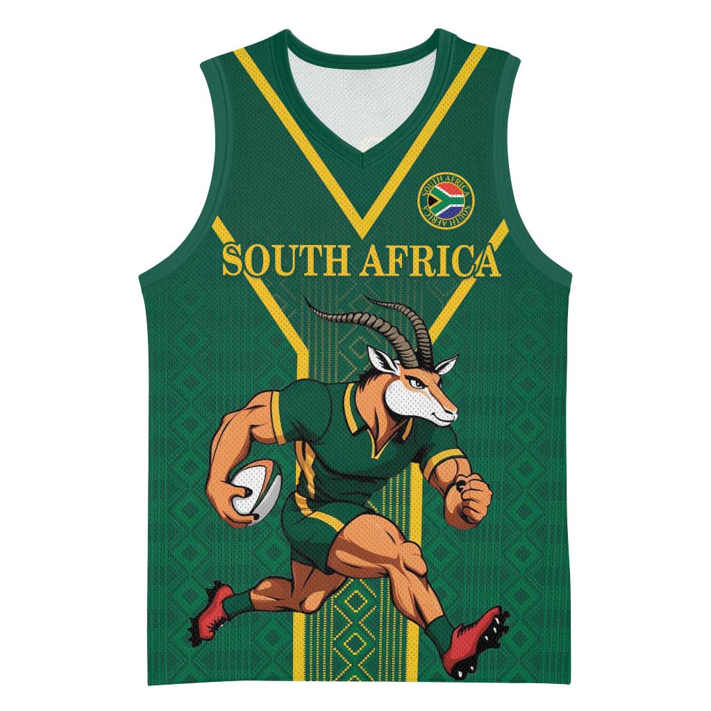 Custom South Africa Rugby Basketball Jersey Go Springboks - Wonder Print Shop
