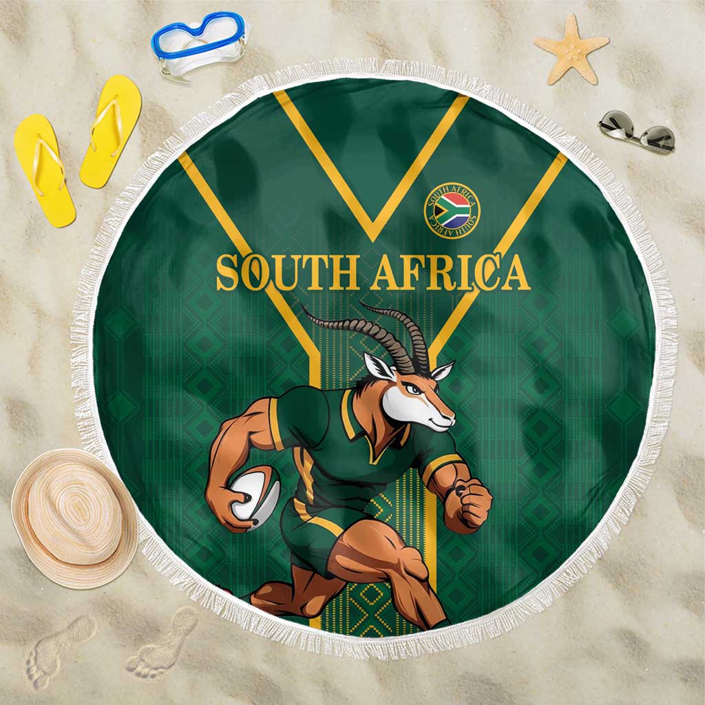 South Africa Rugby Beach Blanket Go Springboks - Wonder Print Shop