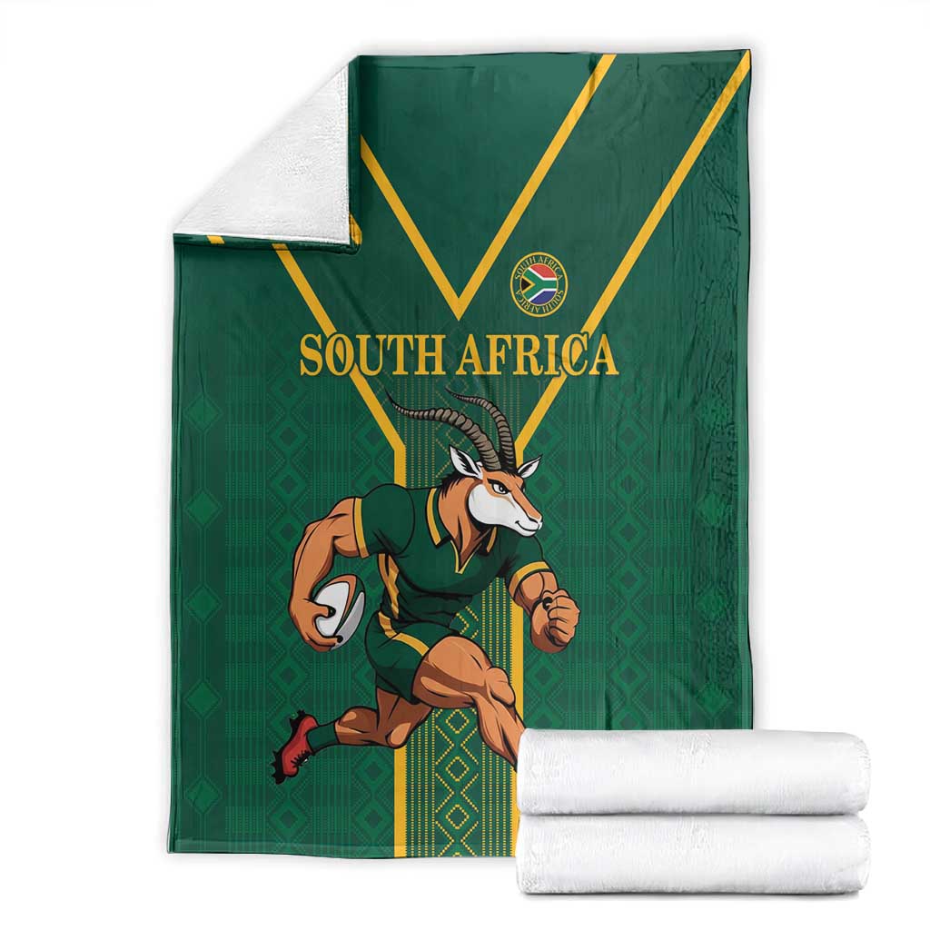 South Africa Rugby Blanket Go Springboks - Wonder Print Shop