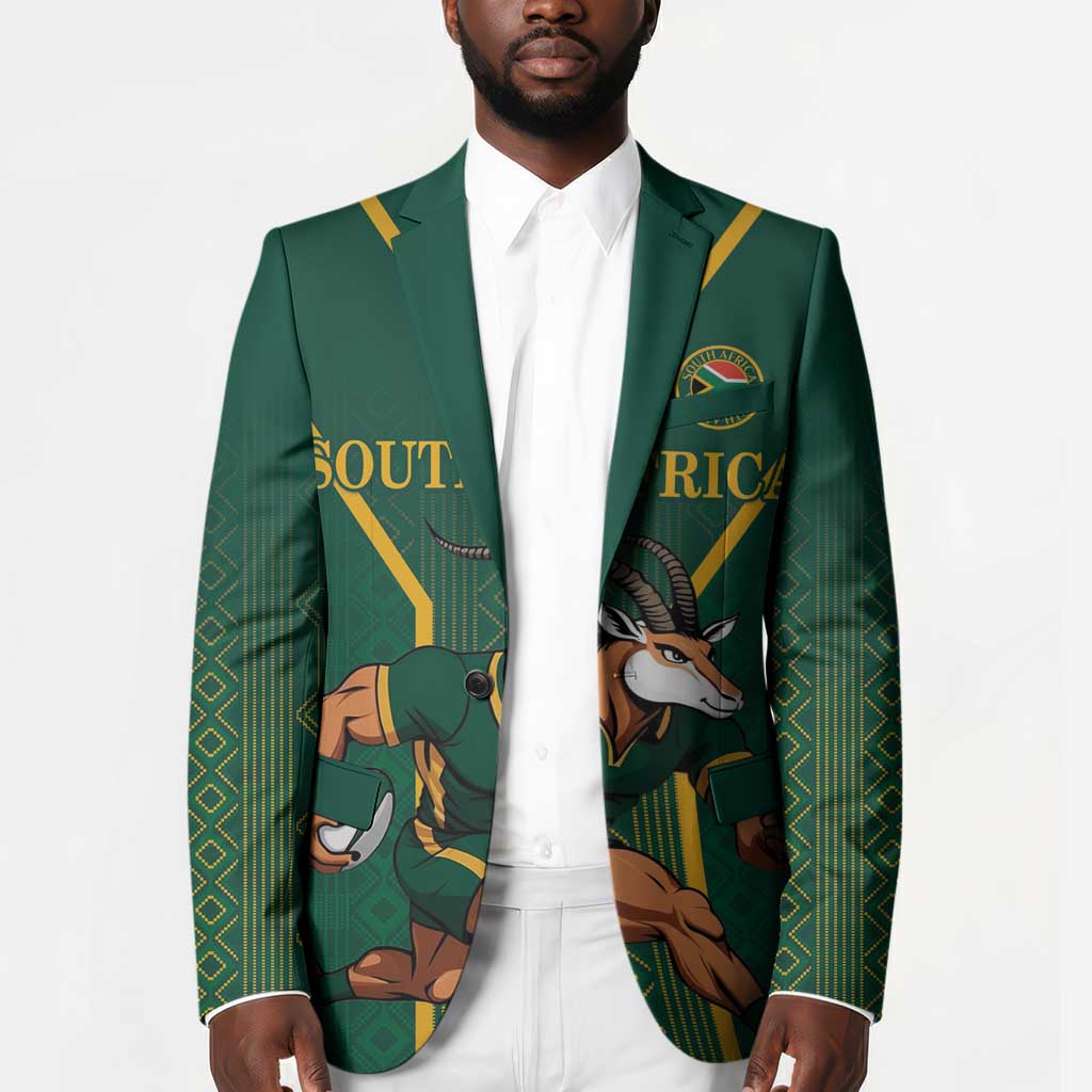 Custom South Africa Rugby Blazer Go Springboks - Wonder Print Shop