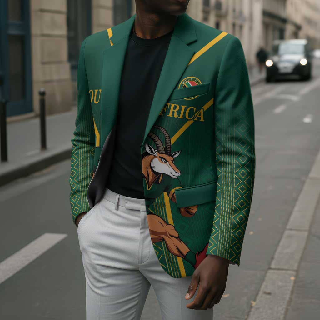 Custom South Africa Rugby Blazer Go Springboks - Wonder Print Shop