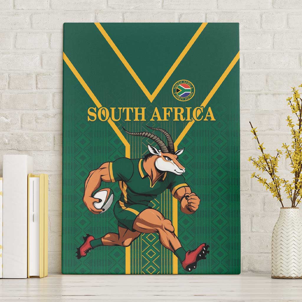 South Africa Rugby Canvas Wall Art Go Springboks - Wonder Print Shop