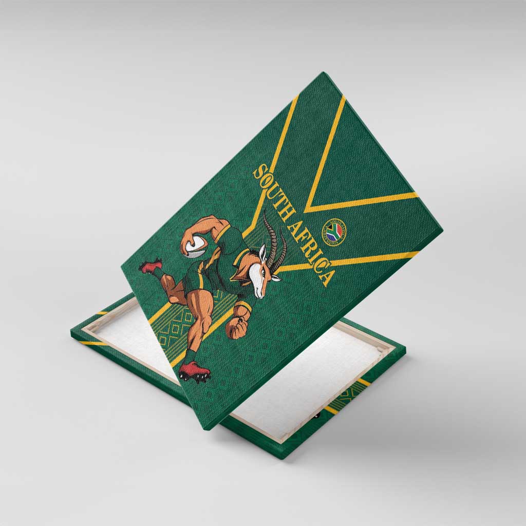 South Africa Rugby Canvas Wall Art Go Springboks - Wonder Print Shop