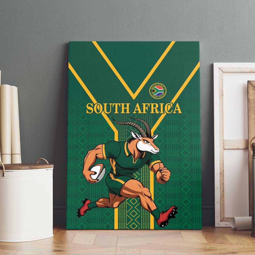 South Africa Rugby Canvas Wall Art Go Springboks - Wonder Print Shop