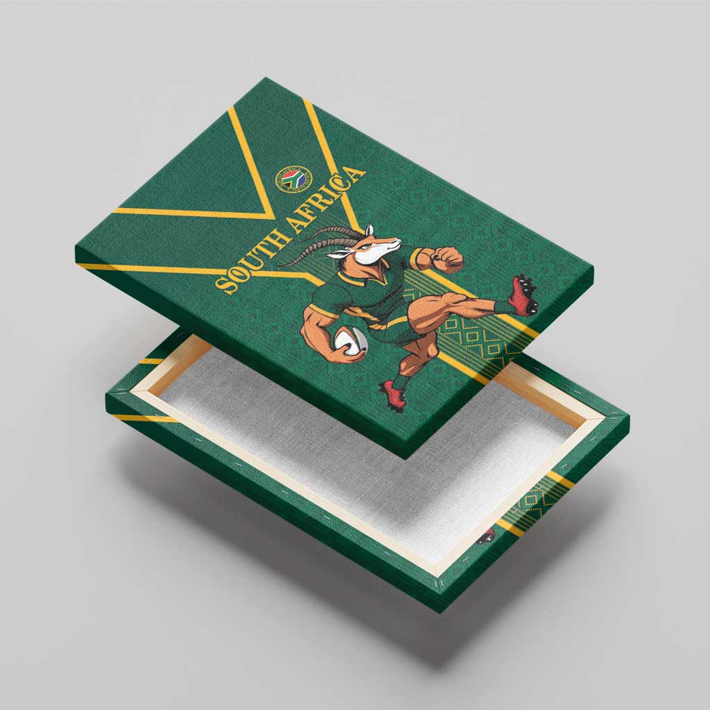 South Africa Rugby Canvas Wall Art Go Springboks - Wonder Print Shop