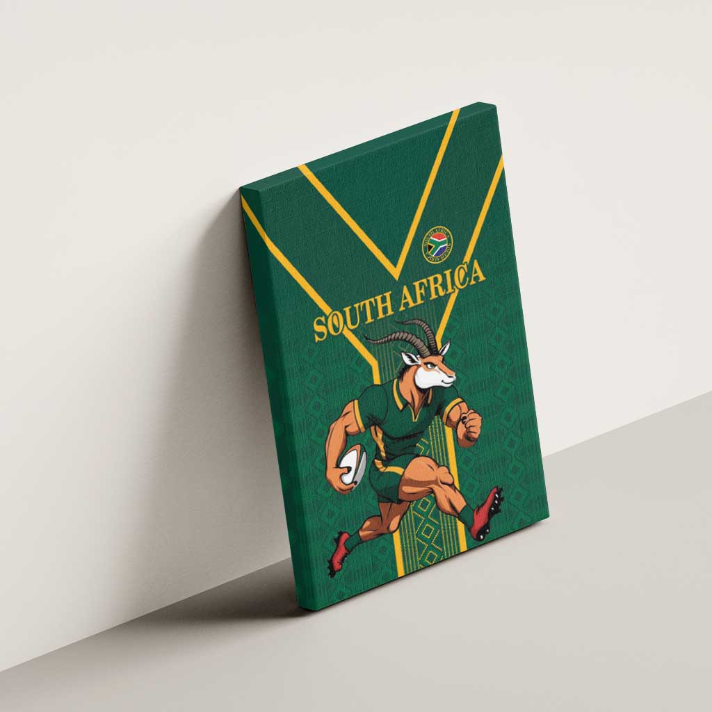 South Africa Rugby Canvas Wall Art Go Springboks - Wonder Print Shop