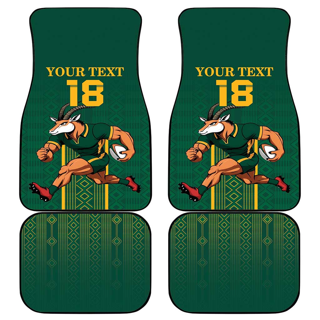 Custom South Africa Rugby Car Mats Go Springboks - Wonder Print Shop