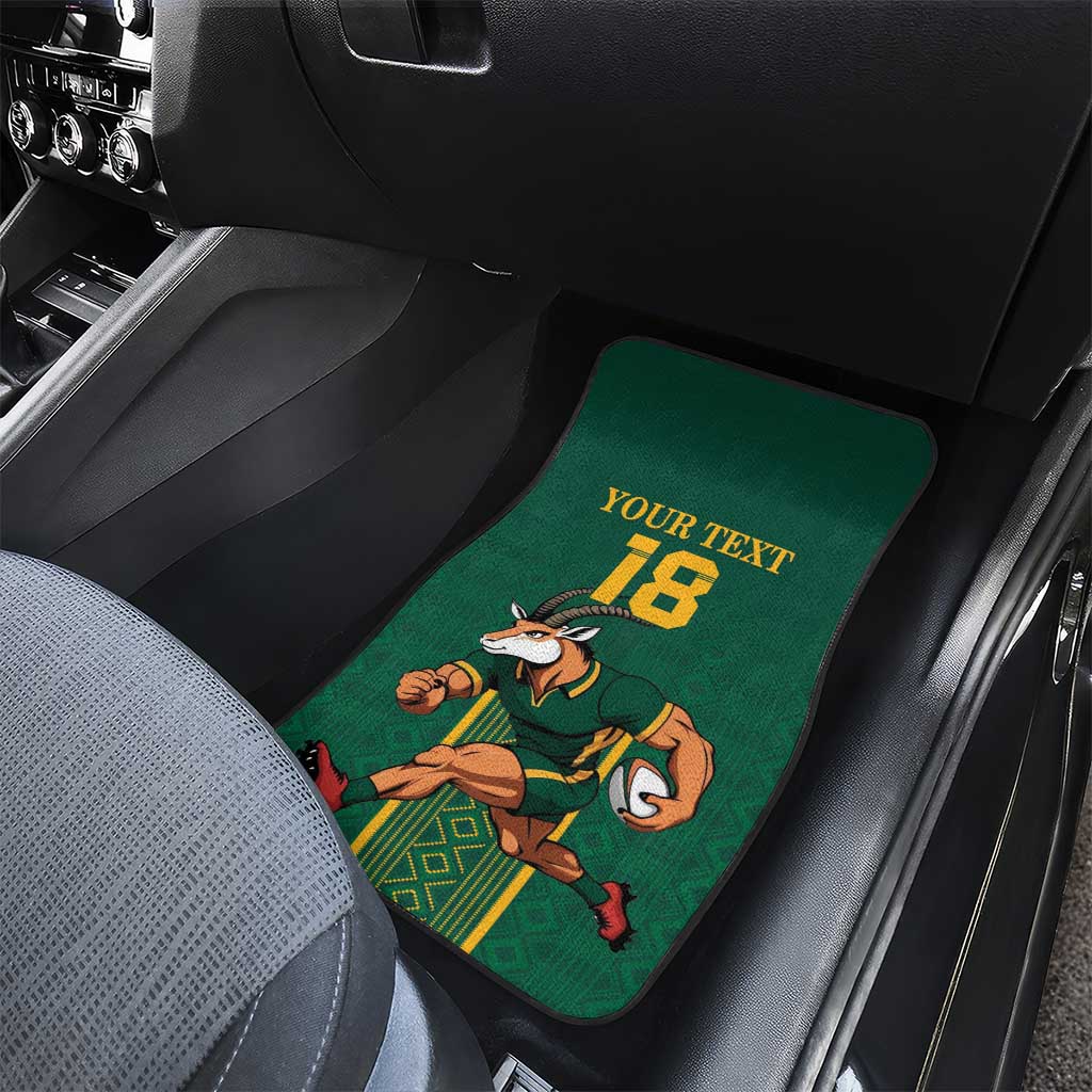 Custom South Africa Rugby Car Mats Go Springboks - Wonder Print Shop