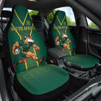 South Africa Rugby Car Seat Cover Go Springboks - Wonder Print Shop