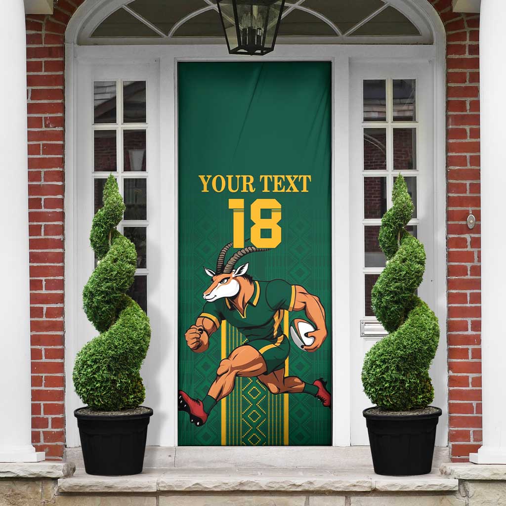 Custom South Africa Rugby Door Cover Go Springboks - Wonder Print Shop