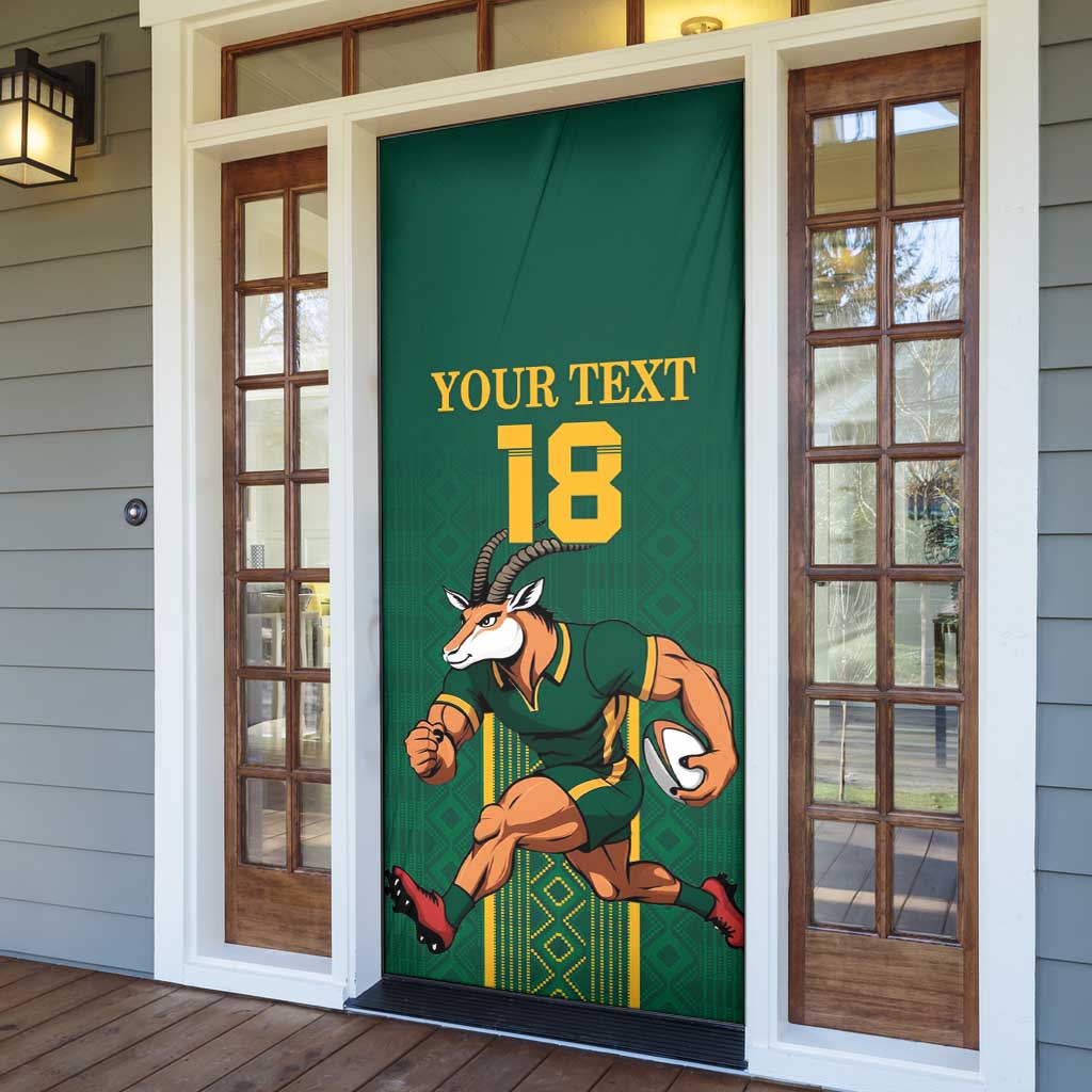 Custom South Africa Rugby Door Cover Go Springboks - Wonder Print Shop