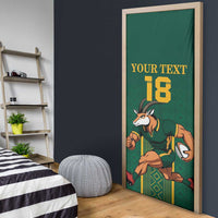 Custom South Africa Rugby Door Cover Go Springboks - Wonder Print Shop