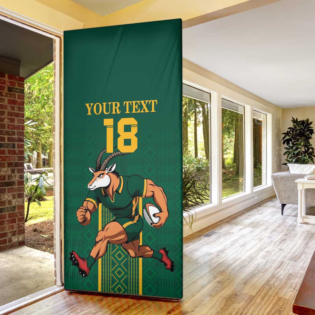 Custom South Africa Rugby Door Cover Go Springboks - Wonder Print Shop