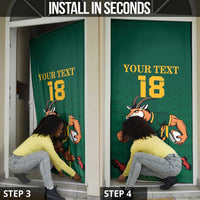 Custom South Africa Rugby Door Cover Go Springboks - Wonder Print Shop