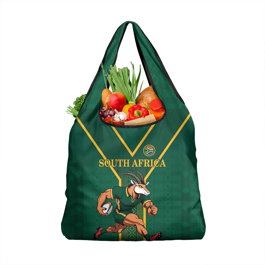 South Africa Rugby Grocery Bag Go Springboks - Wonder Print Shop