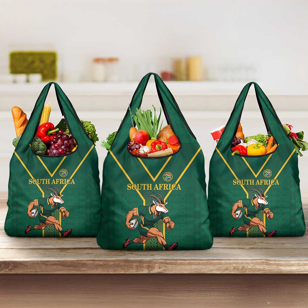 South Africa Rugby Grocery Bag Go Springboks - Wonder Print Shop