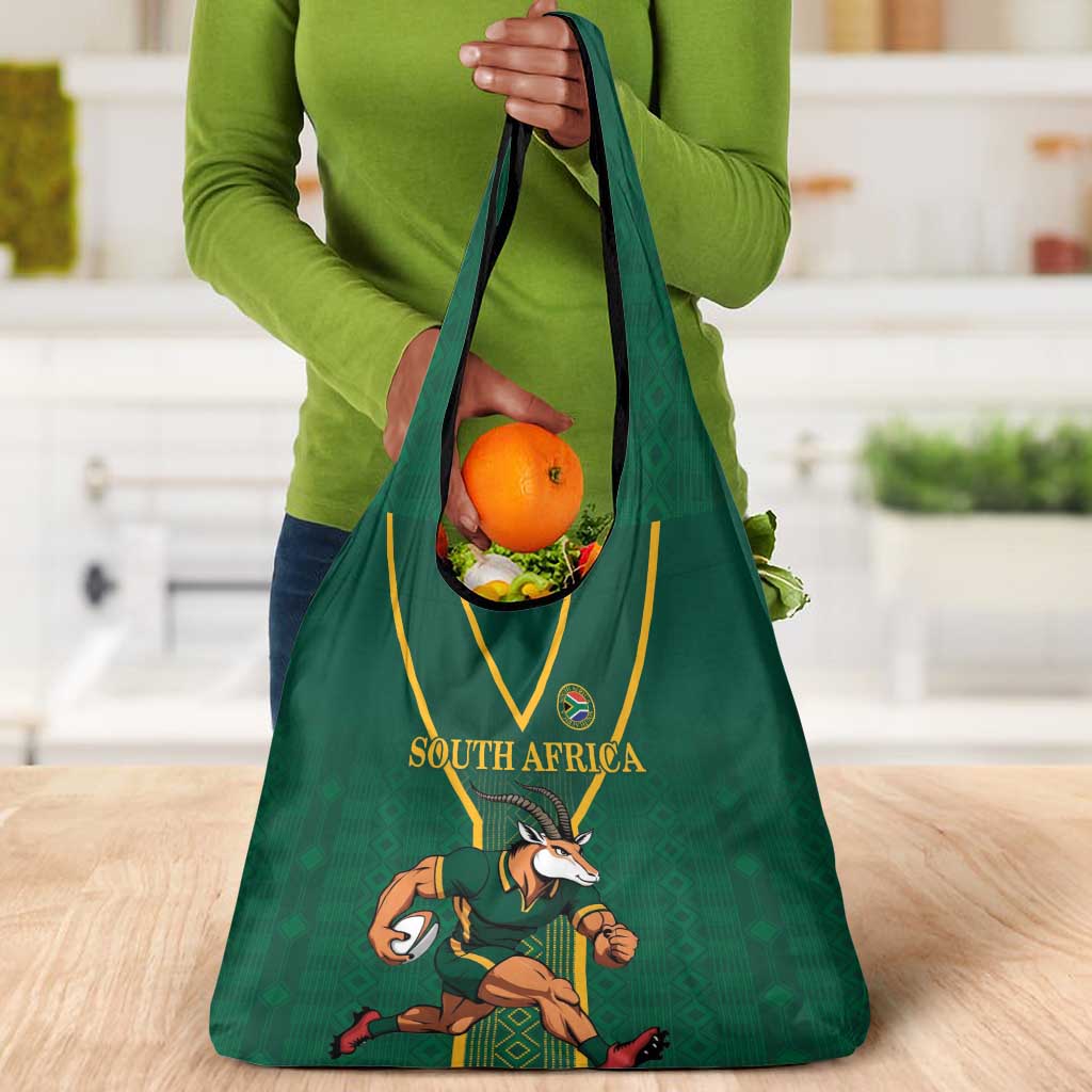 South Africa Rugby Grocery Bag Go Springboks - Wonder Print Shop