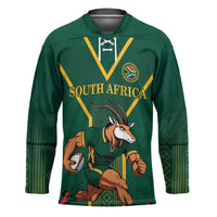 Custom South Africa Rugby Hockey Jersey Go Springboks - Wonder Print Shop