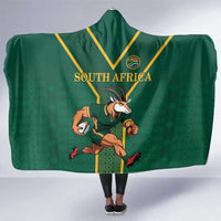 South Africa Rugby Hooded Blanket Go Springboks - Wonder Print Shop