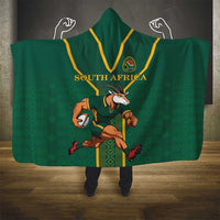 South Africa Rugby Hooded Blanket Go Springboks - Wonder Print Shop