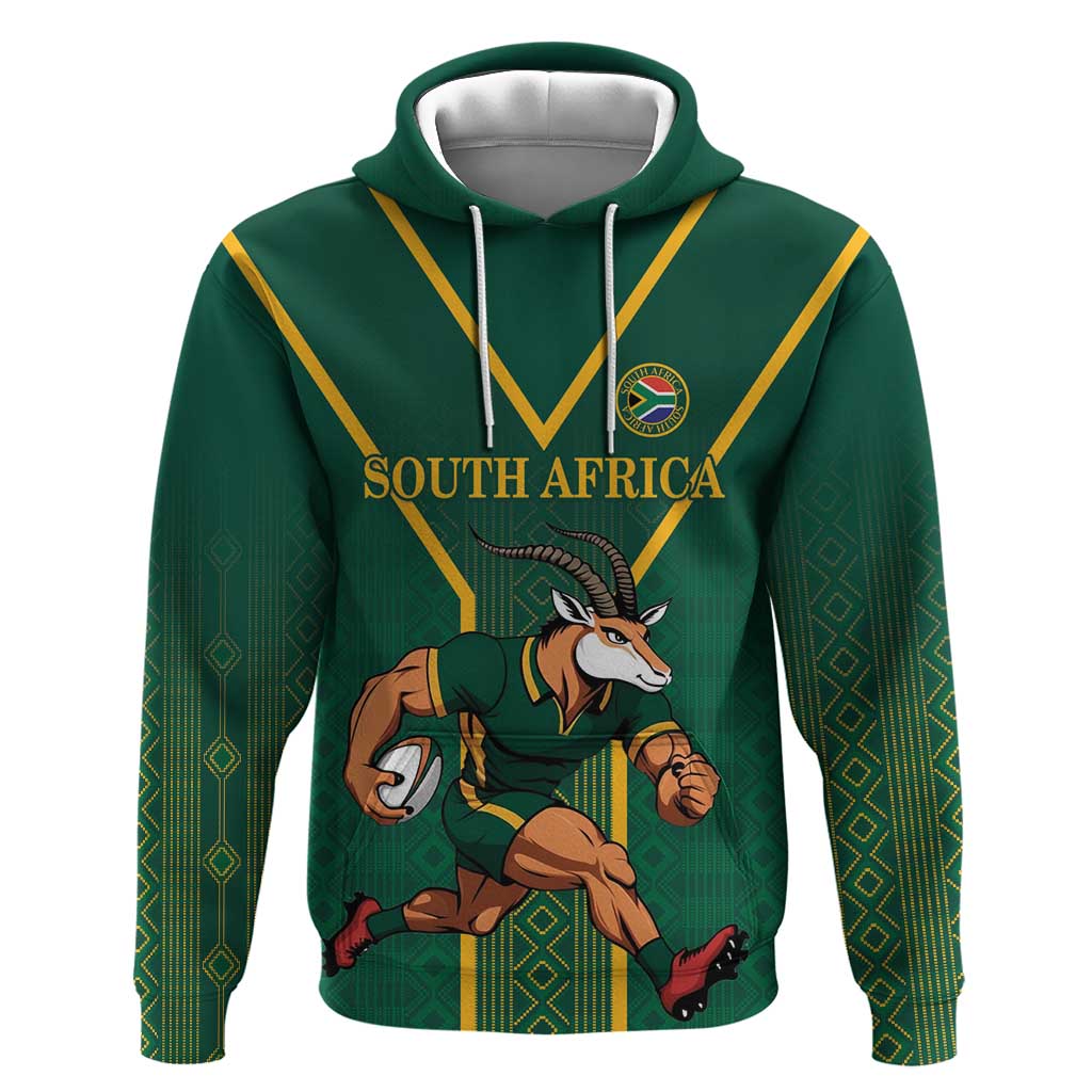 Custom South Africa Rugby Hoodie Go Springboks - Wonder Print Shop