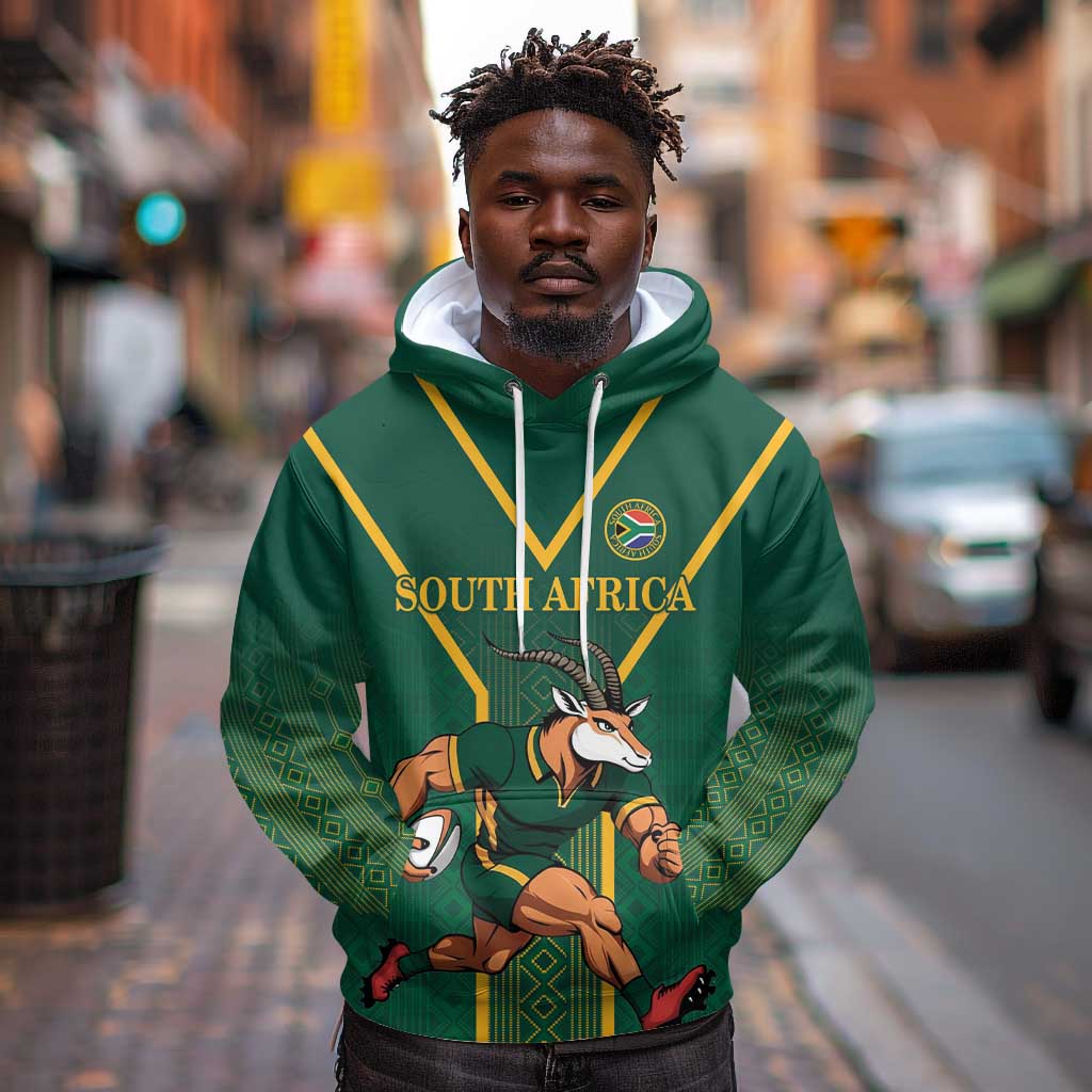 Custom South Africa Rugby Hoodie Go Springboks - Wonder Print Shop