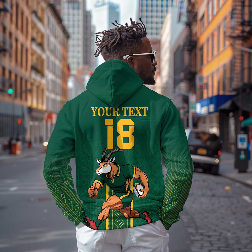 Custom South Africa Rugby Hoodie Go Springboks - Wonder Print Shop