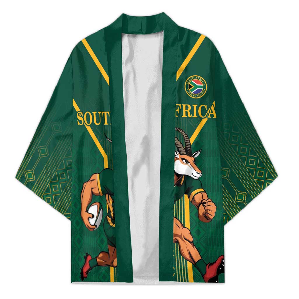 Custom South Africa Rugby Kimono Go Springboks - Wonder Print Shop
