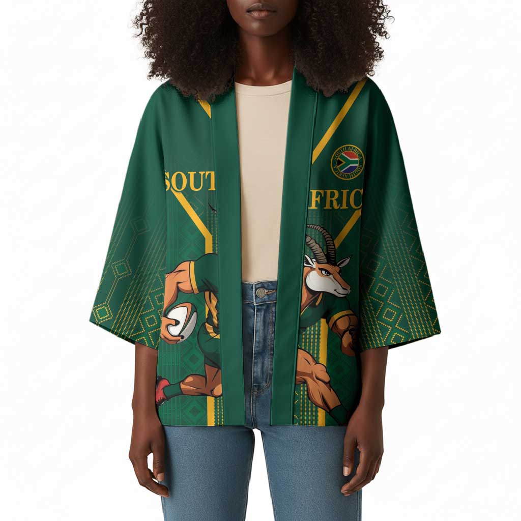 Custom South Africa Rugby Kimono Go Springboks - Wonder Print Shop