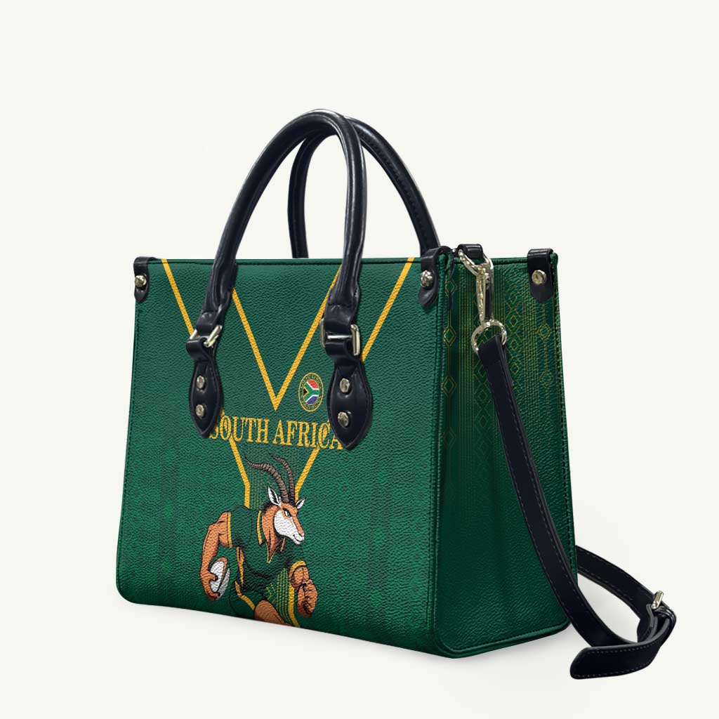 South Africa Rugby Leather Bag Go Springboks - Wonder Print Shop